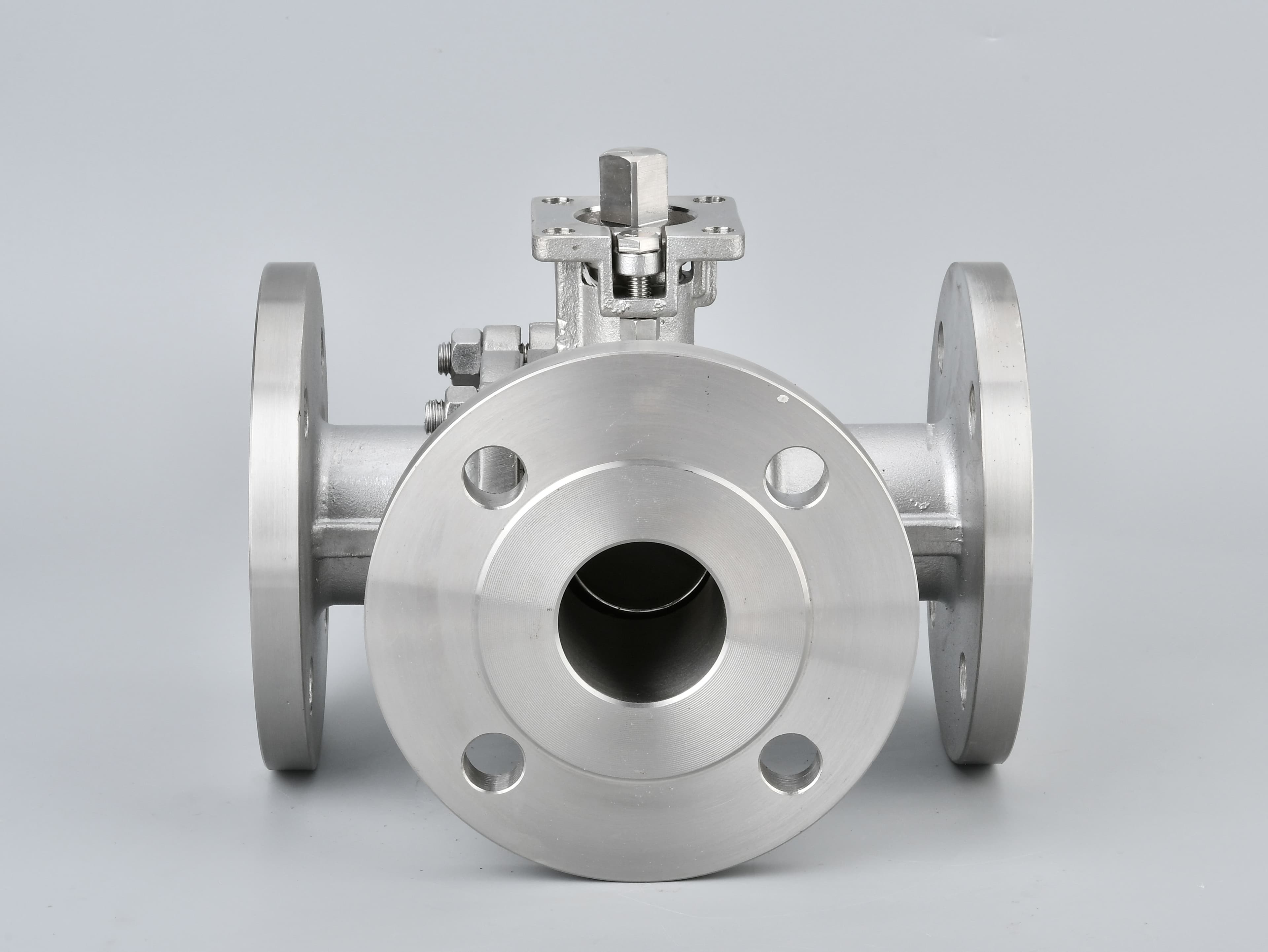 ANSI High-Platform Hard-Seal Three-Way Ball Valve